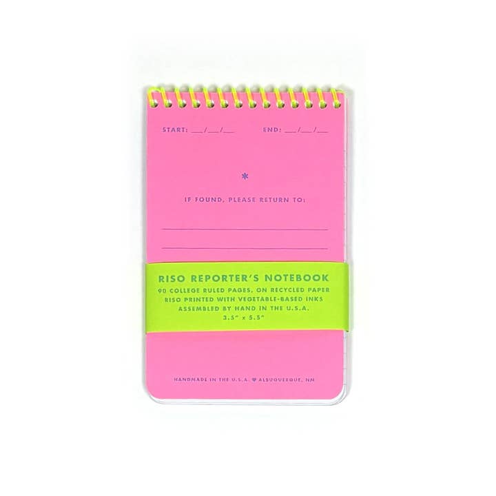 Reporter's Notebook, 4 Colors