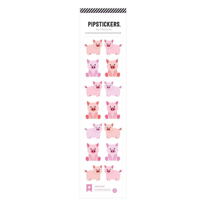 Piggly Poses Sticker Sheet