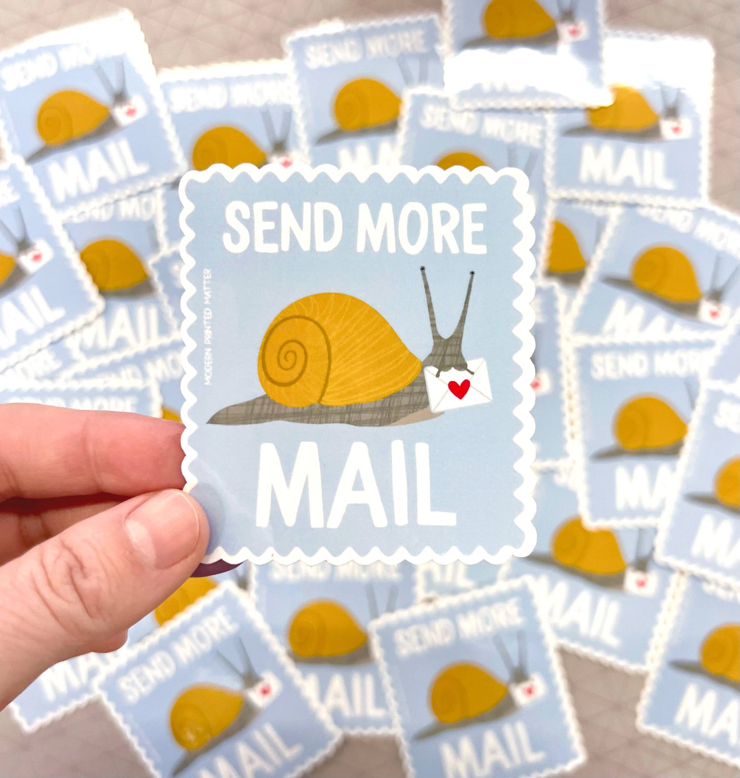 Send More Snail Mail Sticker