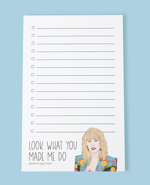 Look What You Made Me Do Notepad