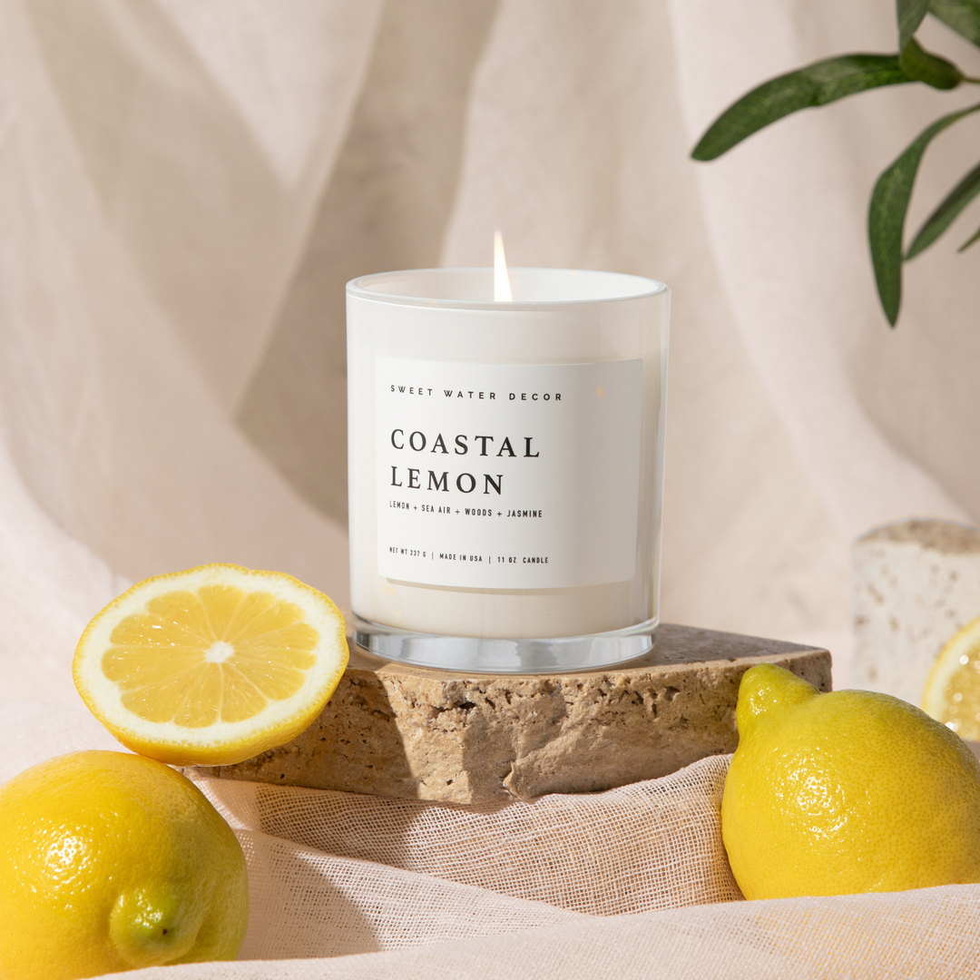 Coastal Lemon Soy Candle, 11 oz