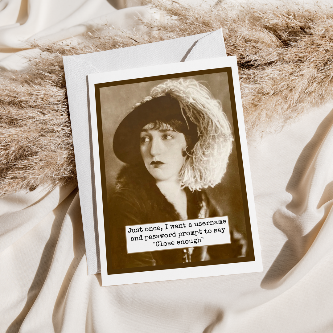 Just Once Greeting Card