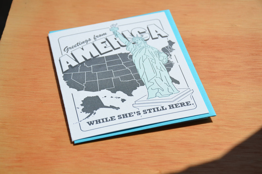 Greetings from America Card