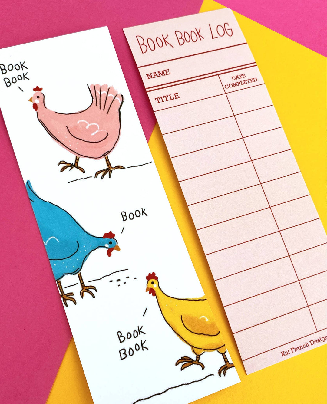 Book Book Chickens Bookmark