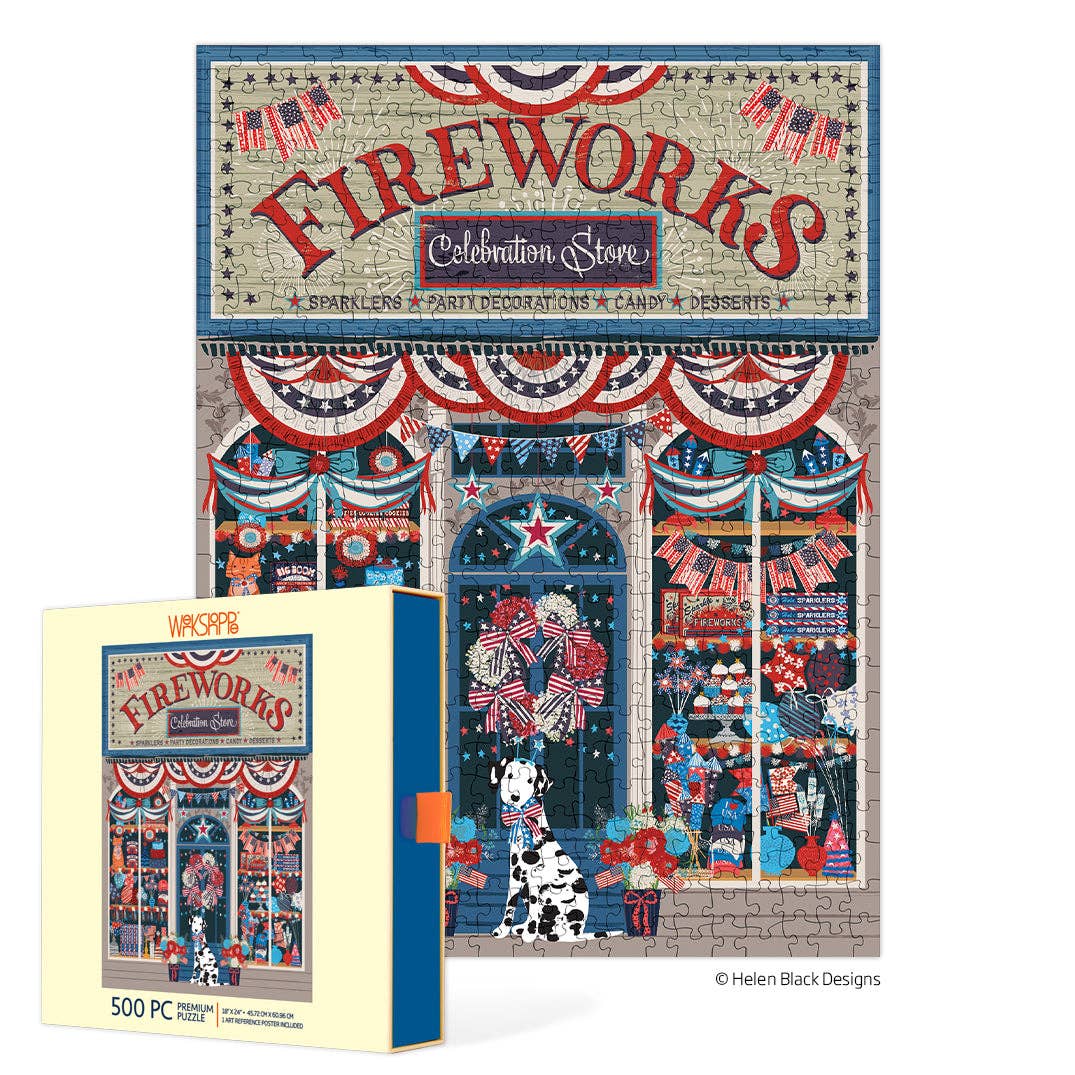 Flags & Fireworks Puzzle, 500 Pieces