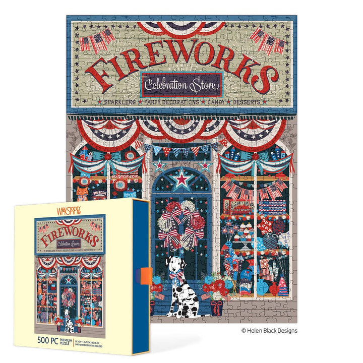 Flags & Fireworks Puzzle, 500 Pieces