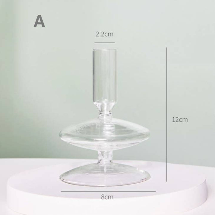 Modern Glass Candlestick, 22 shapes