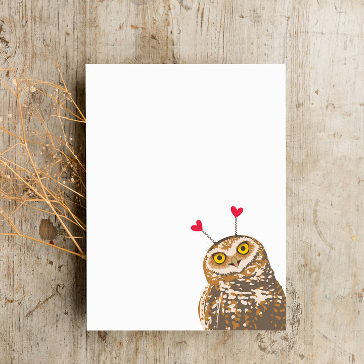 Owl Heart Greeting Card