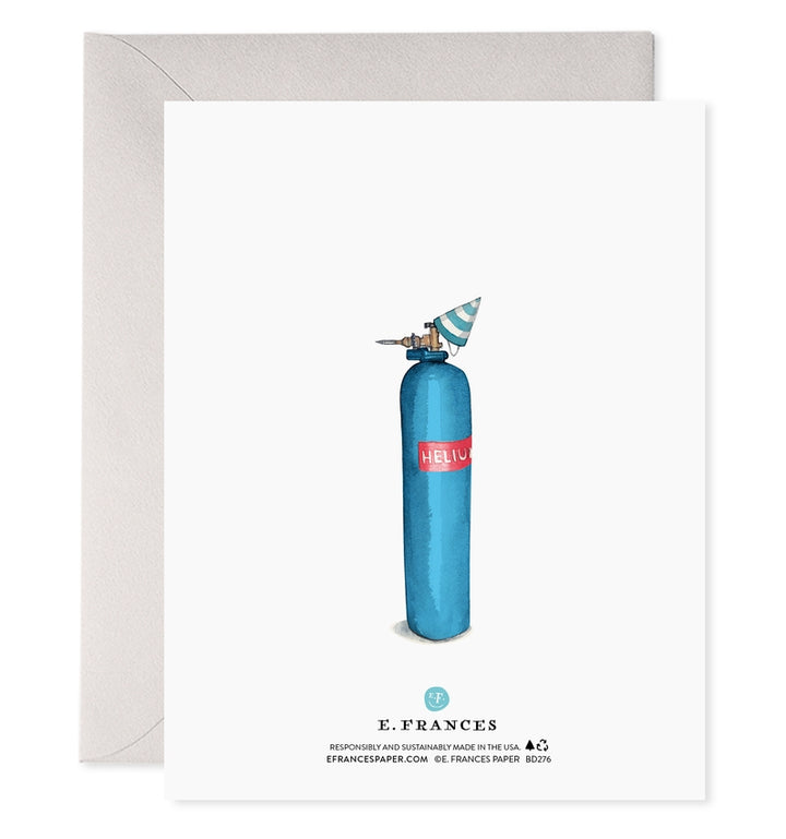 Helium 60 Birthday Card