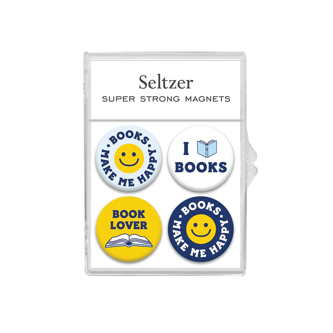 Happy Books Magnets, Set of 4