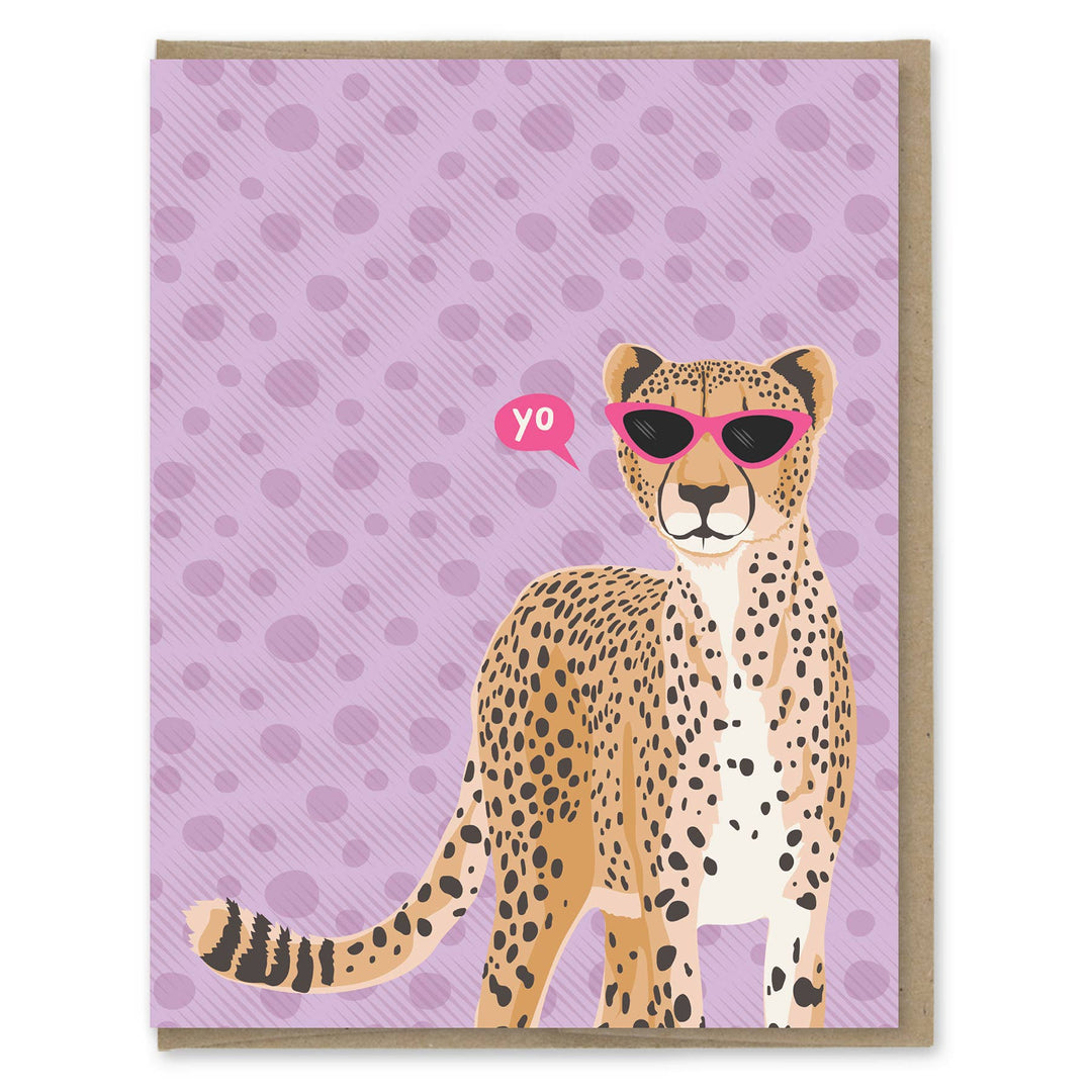 Yo Cheetah Greeting Card