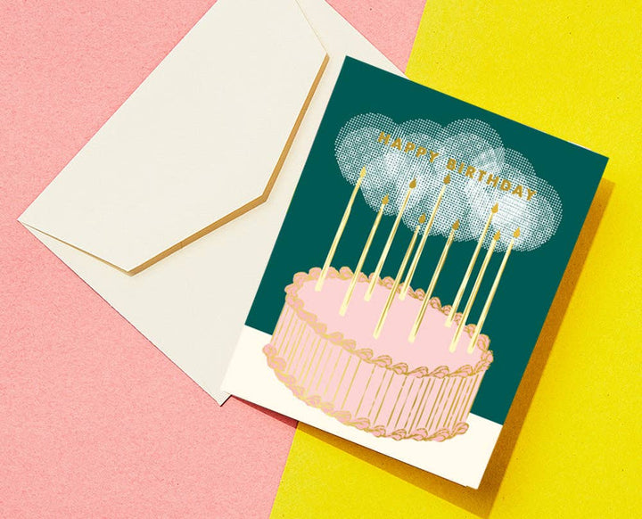 Glowy Cake Birthday Card