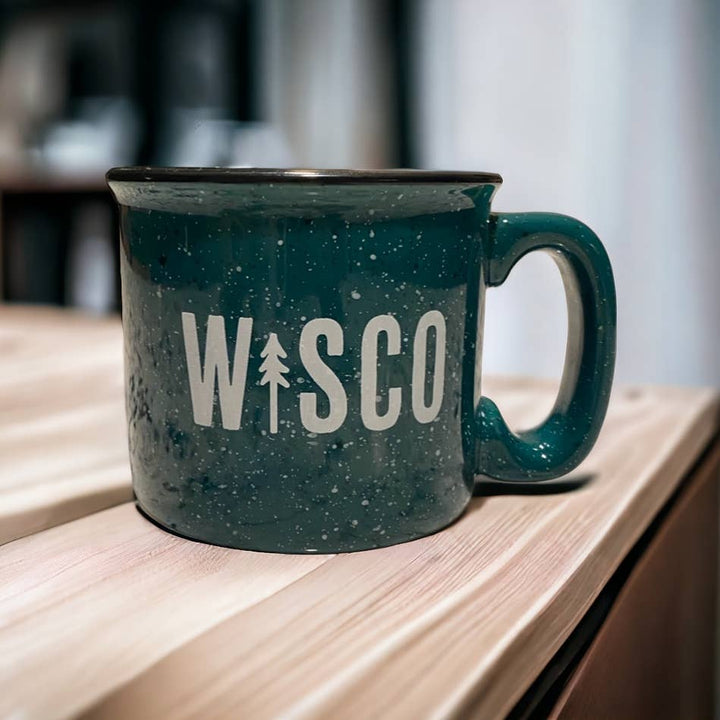 WISCO Ceramic Mug, Green, 13 oz