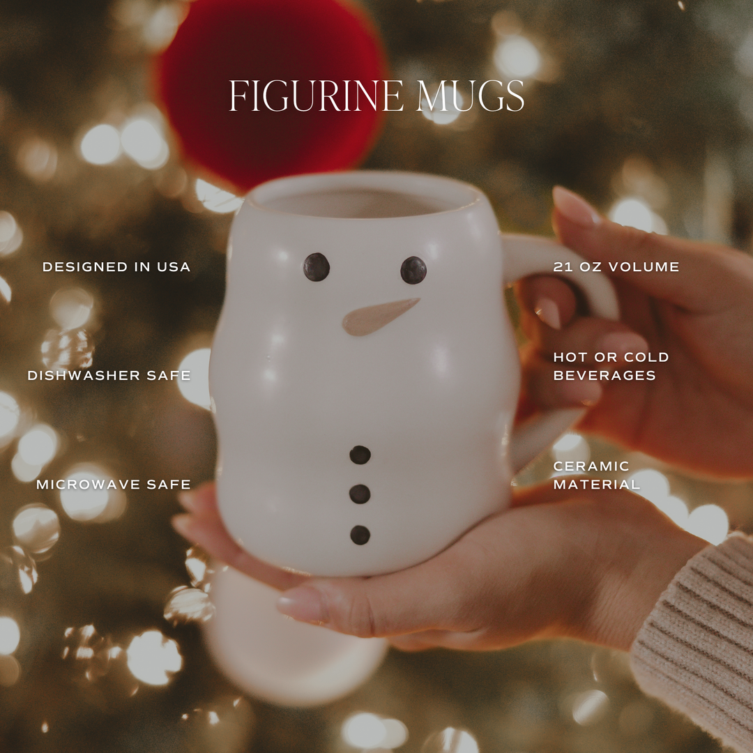 Snowman Ceramic Mug, 21 oz