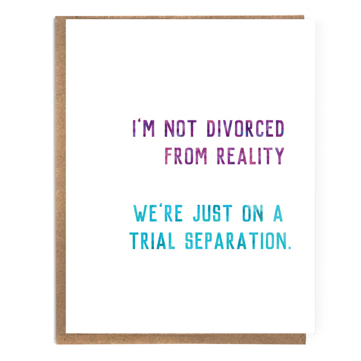 Trial Separation Card
