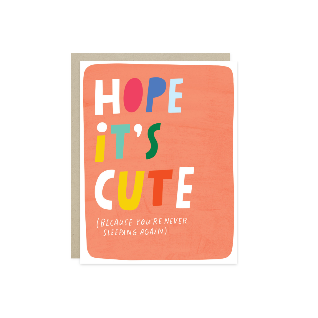 Colorful text on an orange background.