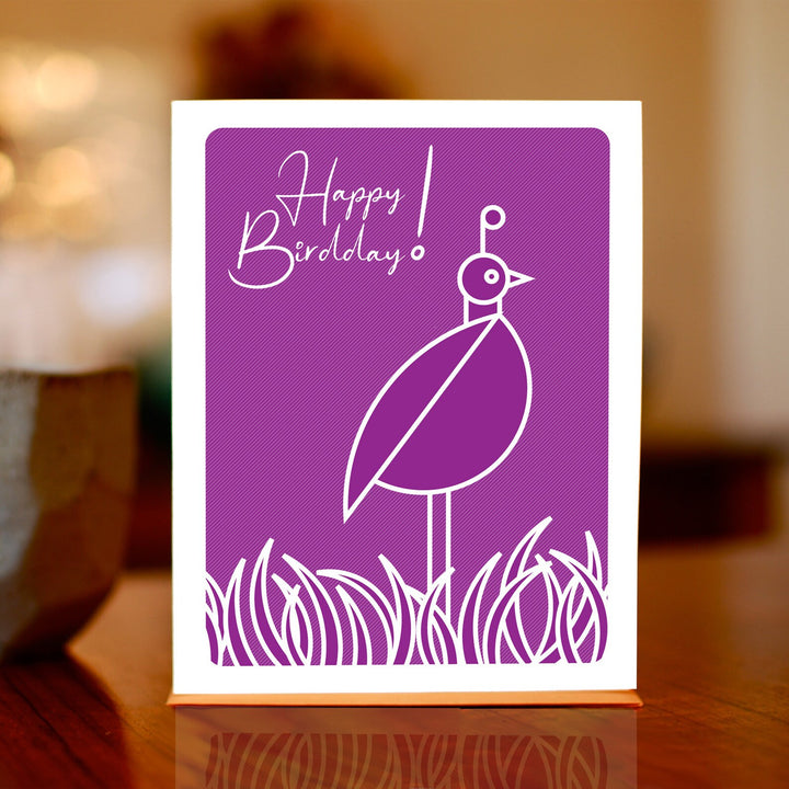 Quirky Quail Birthday Card