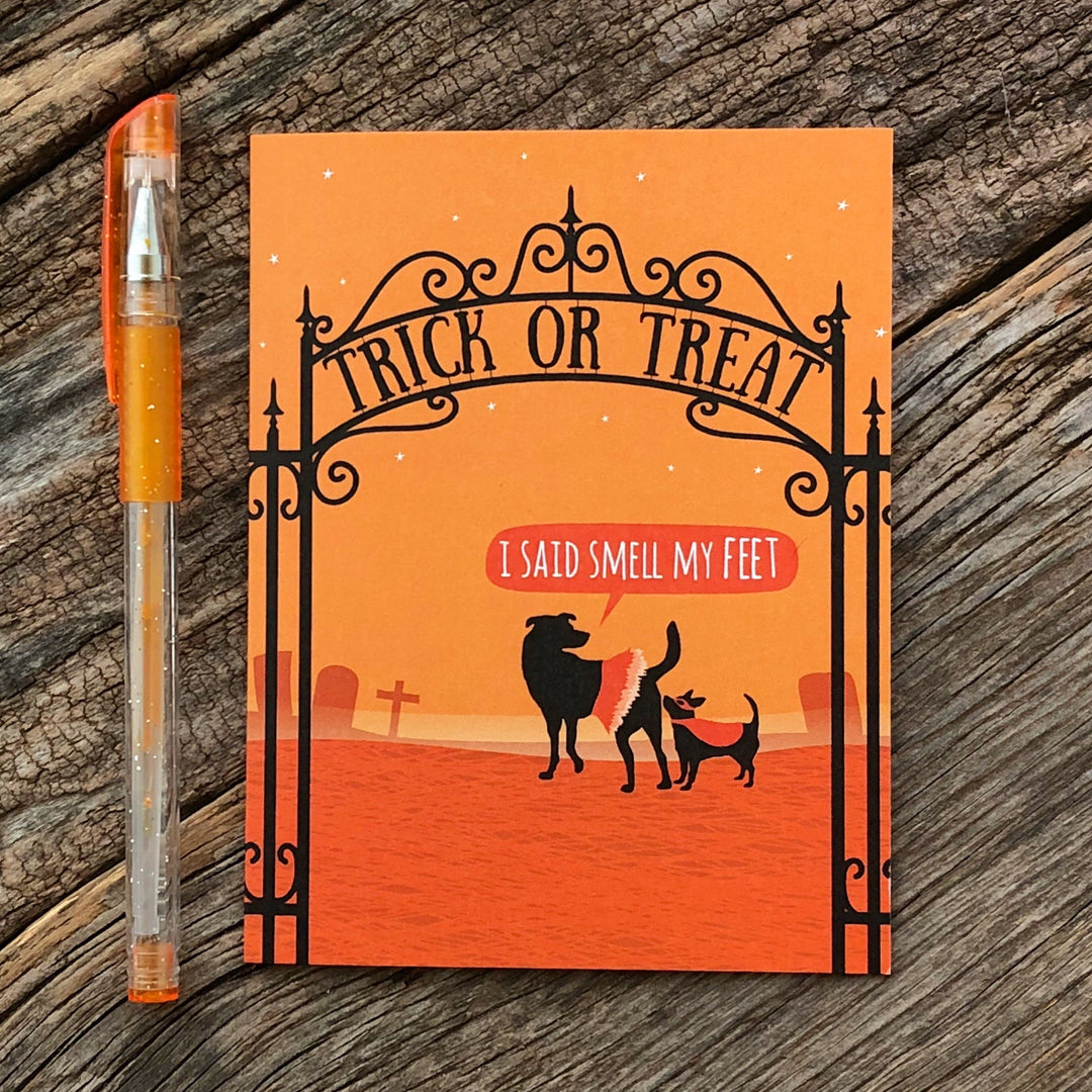 Halloween Smell My Feet Card