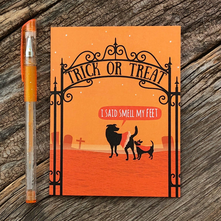 Halloween Smell My Feet Card