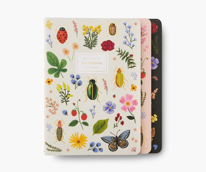 Curio Notebooks, set of 3 assorted