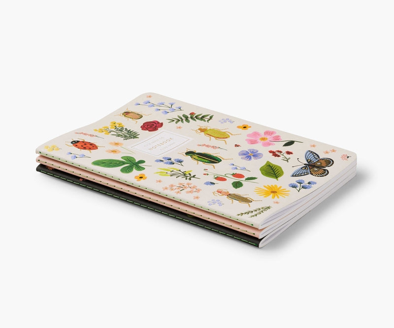 Curio Notebooks, set of 3 assorted