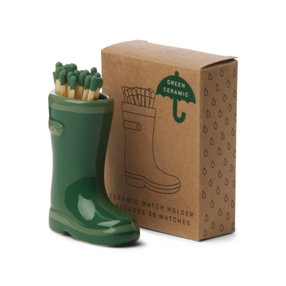 Wellington Boot Matches, Container of 25, 3 Colors