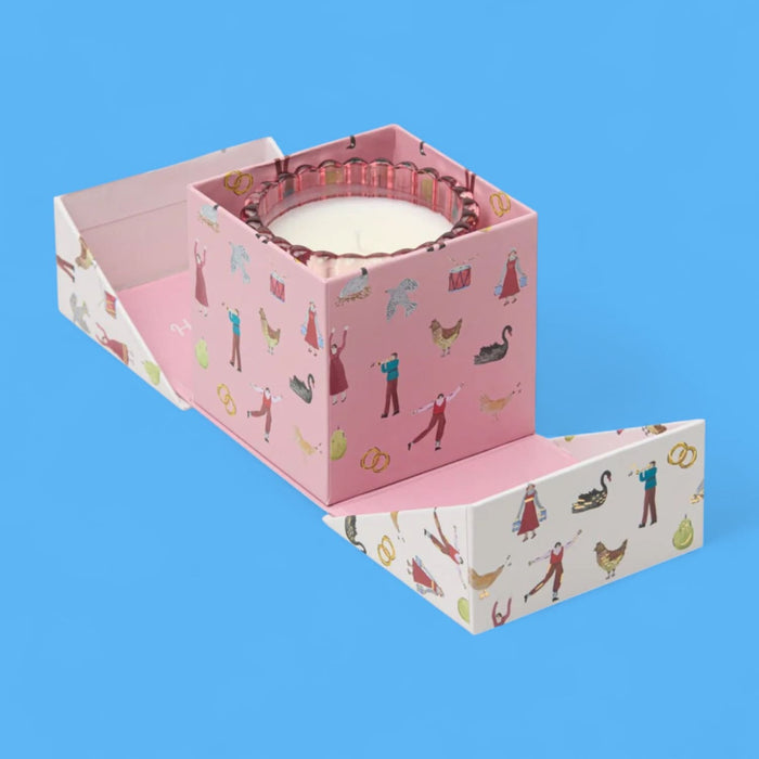 Pink Tinted Candle in Holiday Box, 4.5 oz