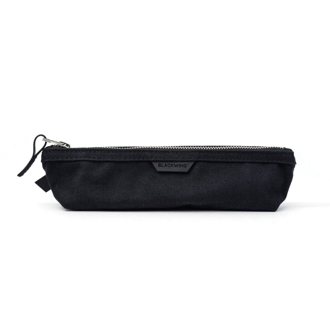 Black canvas pencil pouch
