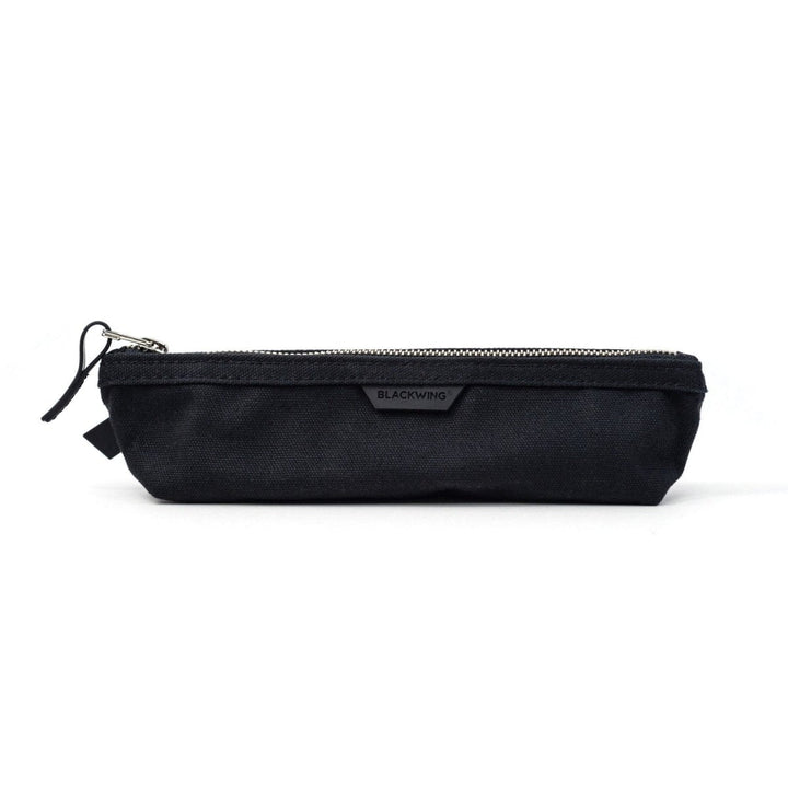 Black canvas pencil pouch