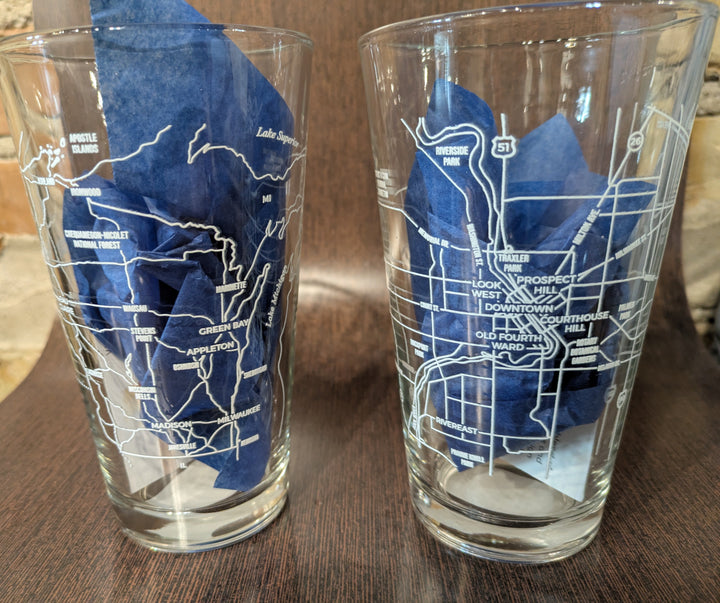 The Pint, 16 oz, 2 Designs