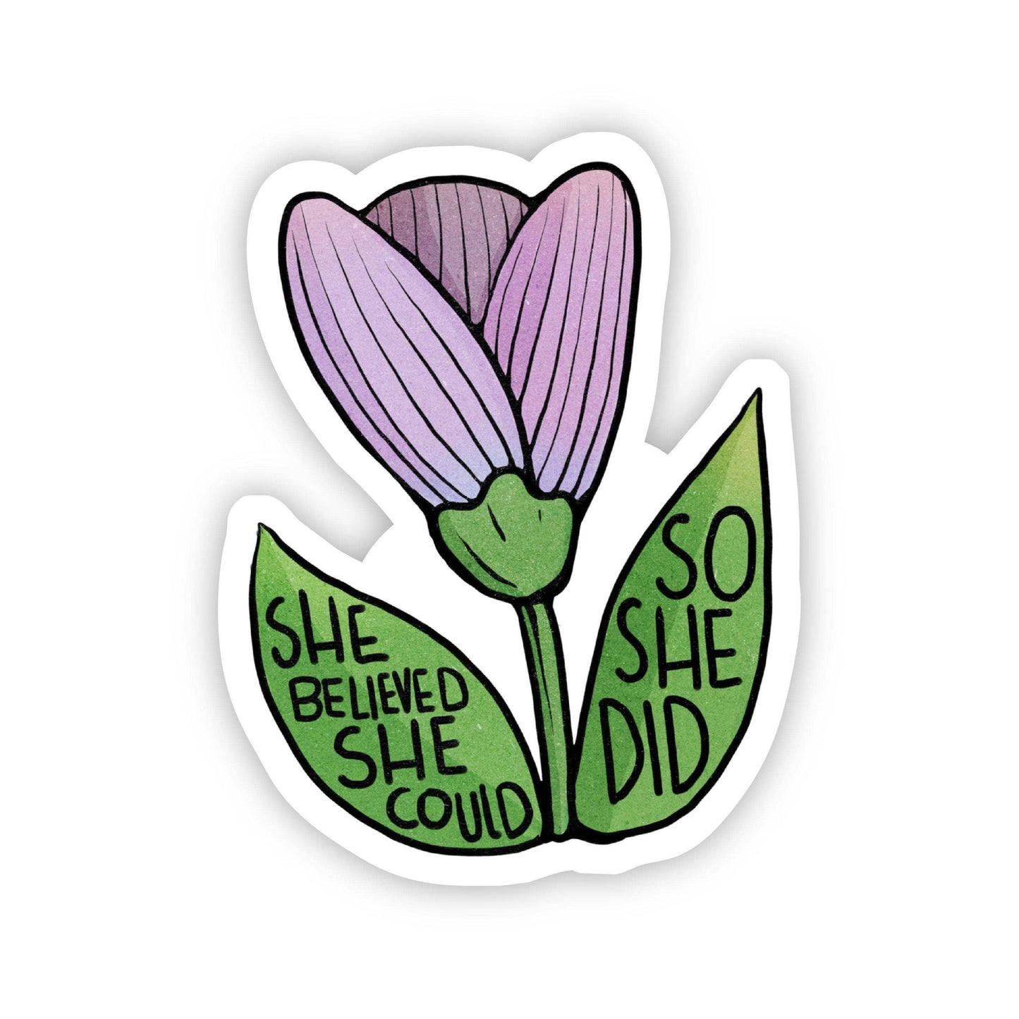 She Believed She Could Sticker