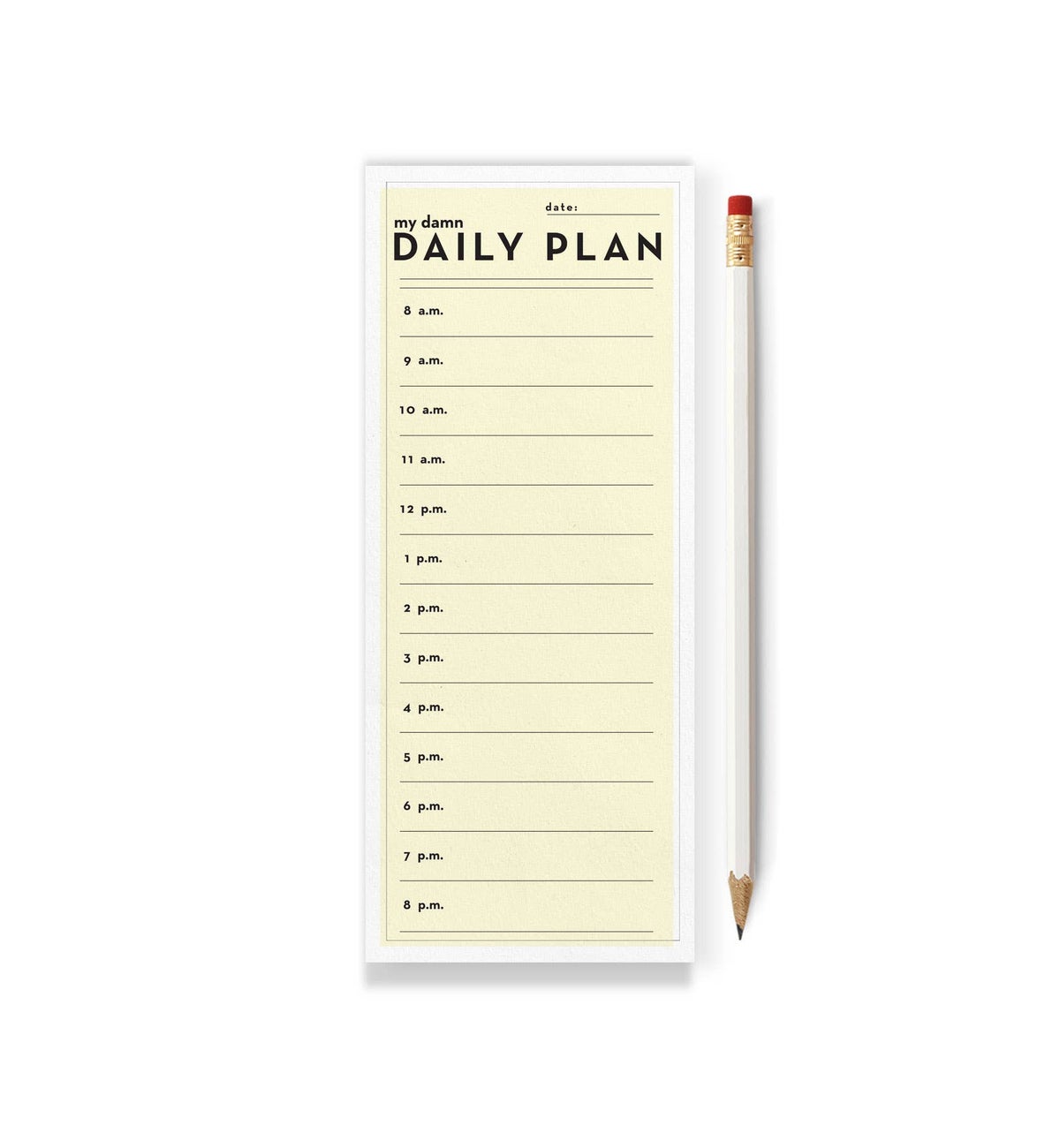 Daily Plan Notepad