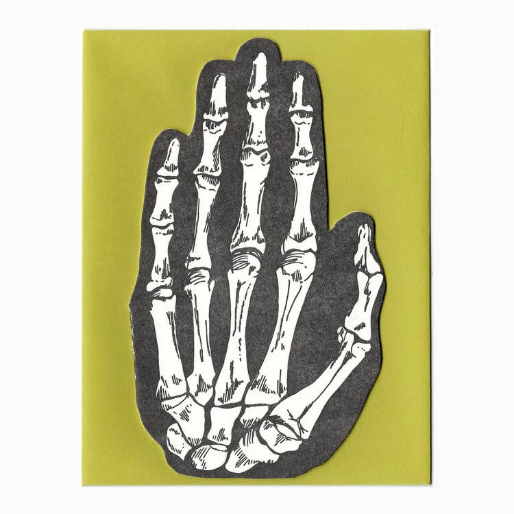 Skeleton Hand Card