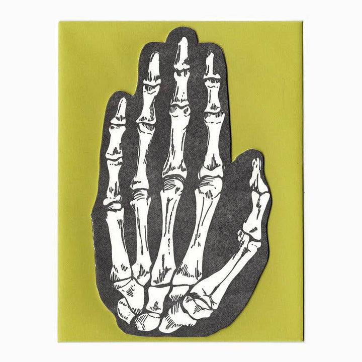 Skeleton Hand Card