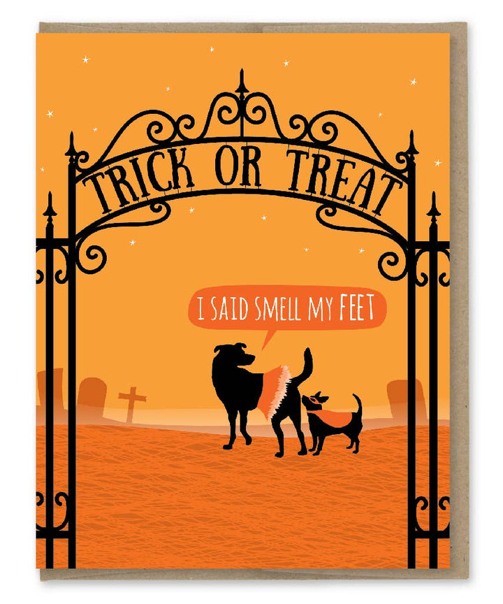 Halloween Smell My Feet Card