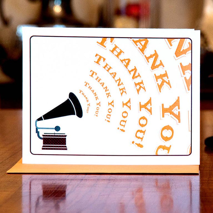 Victrola thank you card