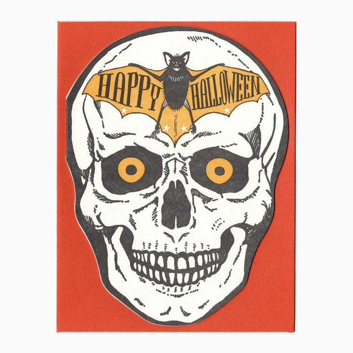 Happy Halloween Skull Card