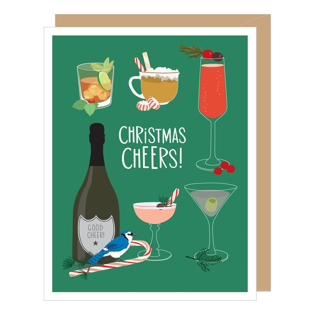 Christmas Cocktails Holiday Card
