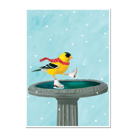 Goldfinch Christmas Holiday Card