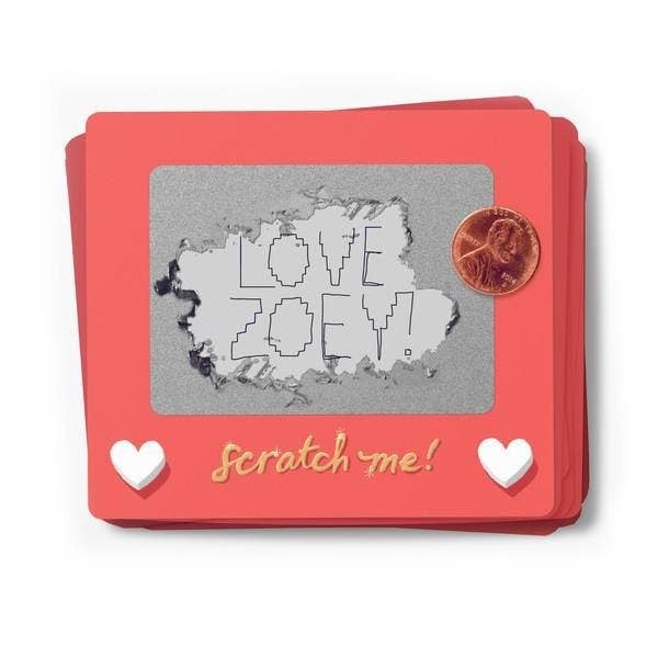 Scratch A Sketch Valentines, set of 18