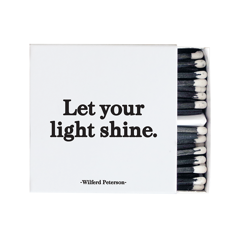 Let Your Light Shine Matches, box of 80