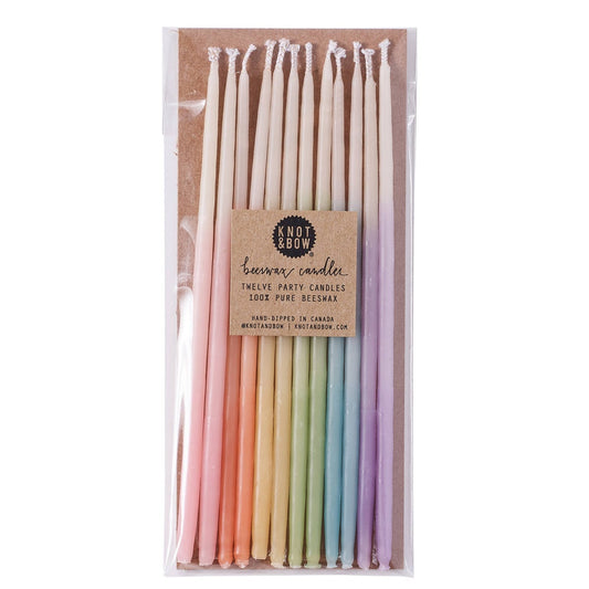 Birthday Candles, Ombre, 6", set of 12