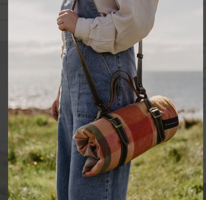 Picnic Blanket Shoulder Strap - Leather, 2 colors