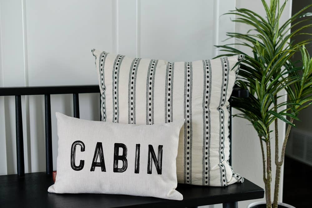 Canvas Pillow - Cabin