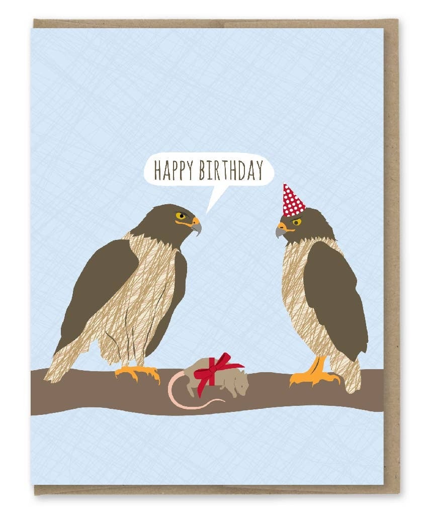 Hawks Birthday Card
