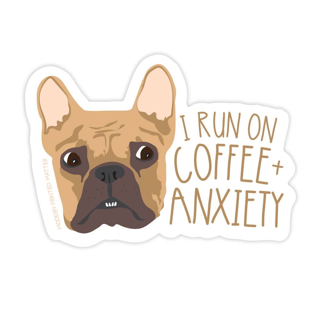 Coffee + Anxiety Sticker