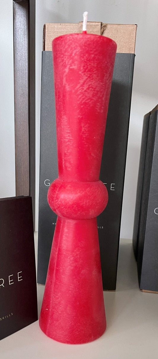 Josee Pillar Beeswax Candle, Tall, 2 colors