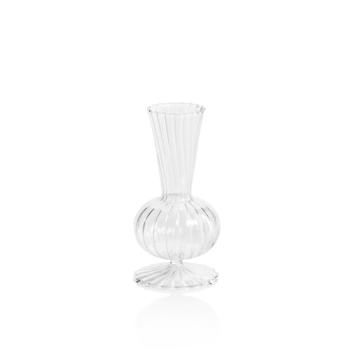 Optic Glass Vase, 5.75" - 8.75", 3 styles