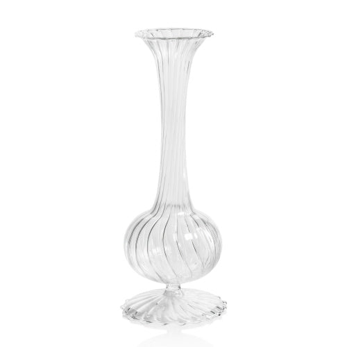 Optic Glass Vase, 5.75" - 8.75", 3 styles