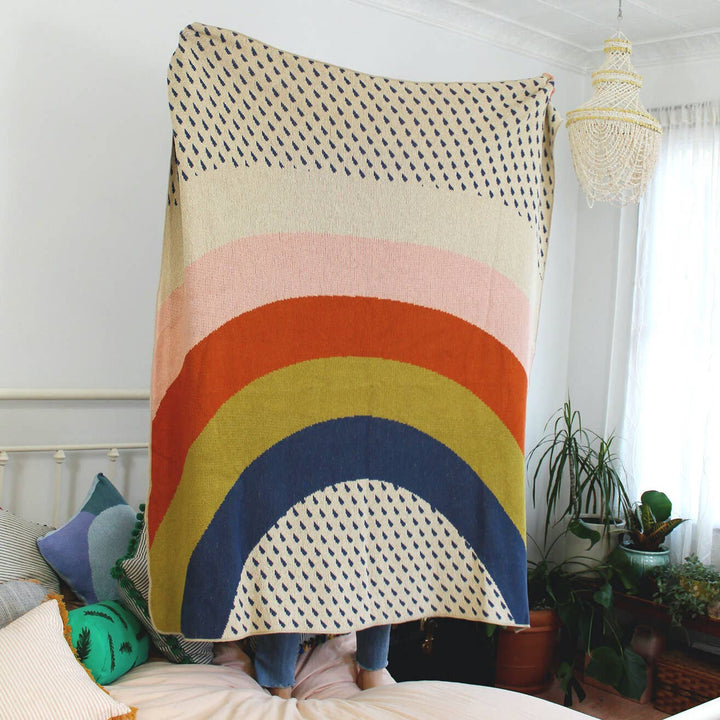 Rainbow Throw Blanket